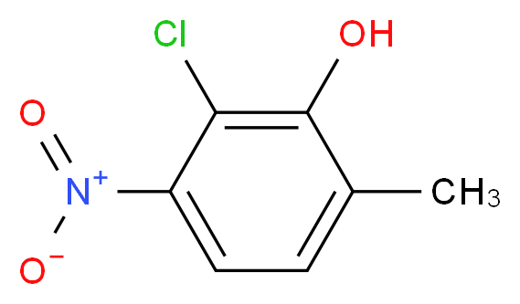 2-Methyl-5-nitro-6-chlorophenol_Molecular_structure_CAS_39183-20-5)