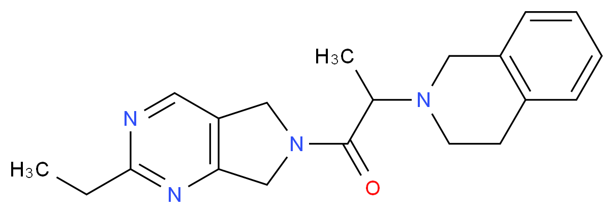 2-[2-(2-ethyl-5,7-dihydro-6H-pyrrolo[3,4-d]pyrimidin-6-yl)-1-methyl-2-oxoethyl]-1,2,3,4-tetrahydroisoquinoline_Molecular_structure_CAS_)
