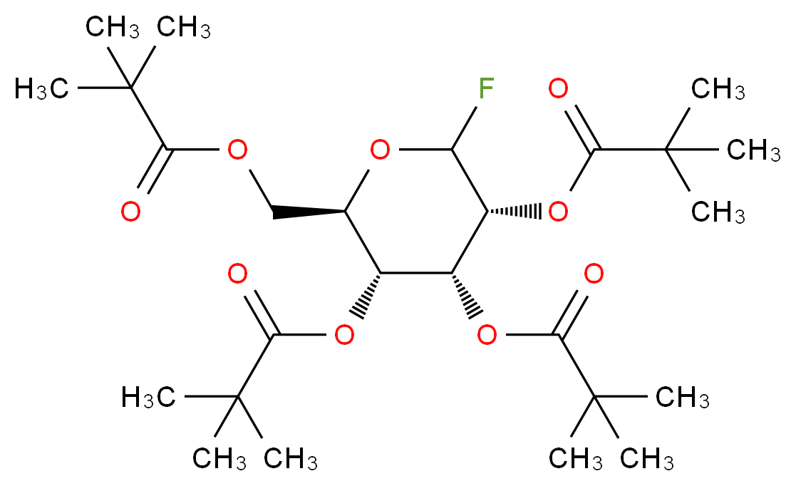 2,3,4,6-Tetrakis-O-(2,2-dimethylpropanoyl)-alpha-D-mannopyranosyl fluoride_Molecular_structure_CAS_)