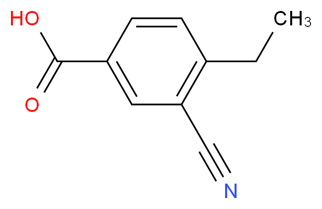 3-cyano-4-ethylbenzoic acid_Molecular_structure_CAS_)