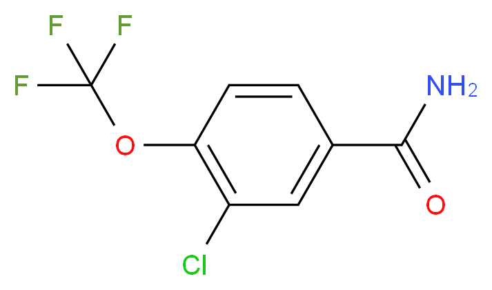 3-Chloro-4-(trifluoromethoxy)benzamide_Molecular_structure_CAS_)