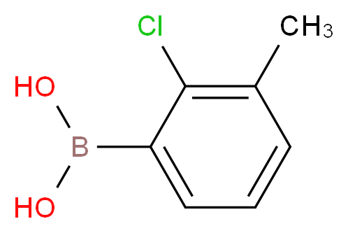 (2-Chloro-3-methylphenyl)boronic acid_Molecular_structure_CAS_915070-53-0)