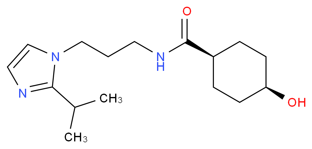 cis-4-hydroxy-N-[3-(2-isopropyl-1H-imidazol-1-yl)propyl]cyclohexanecarboxamide_Molecular_structure_CAS_)