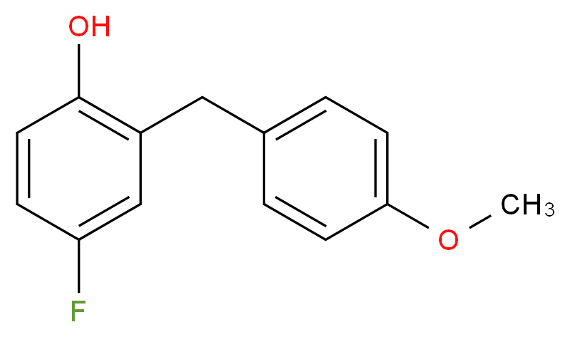 4-Fluoro-2-(4-methoxybenzyl)phenol_Molecular_structure_CAS_)