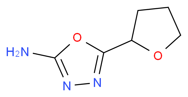 5-(tetrahydrofuran-2-yl)-1,3,4-oxadiazol-2-amine_Molecular_structure_CAS_502133-68-8)