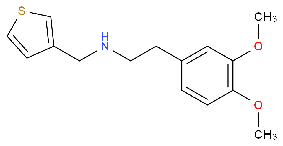 [2-(3,4-dimethoxyphenyl)ethyl](thiophen-3-ylmethyl)amine_Molecular_structure_CAS_)