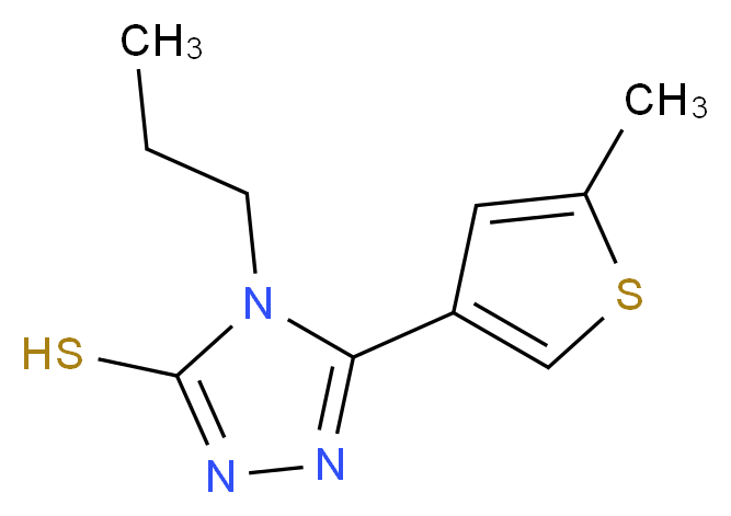 5-(5-Methylthien-3-yl)-4-propyl-4H-1,2,4-triazole-3-thiol_Molecular_structure_CAS_)