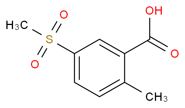 2-methyl-5-(methylsulfonyl)benzoic acid_Molecular_structure_CAS_)