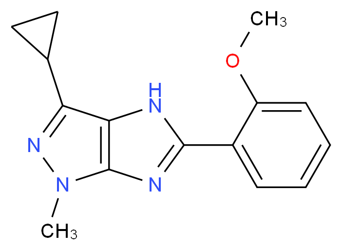 3-cyclopropyl-5-(2-methoxyphenyl)-1-methyl-1,4-dihydroimidazo[4,5-c]pyrazole_Molecular_structure_CAS_)