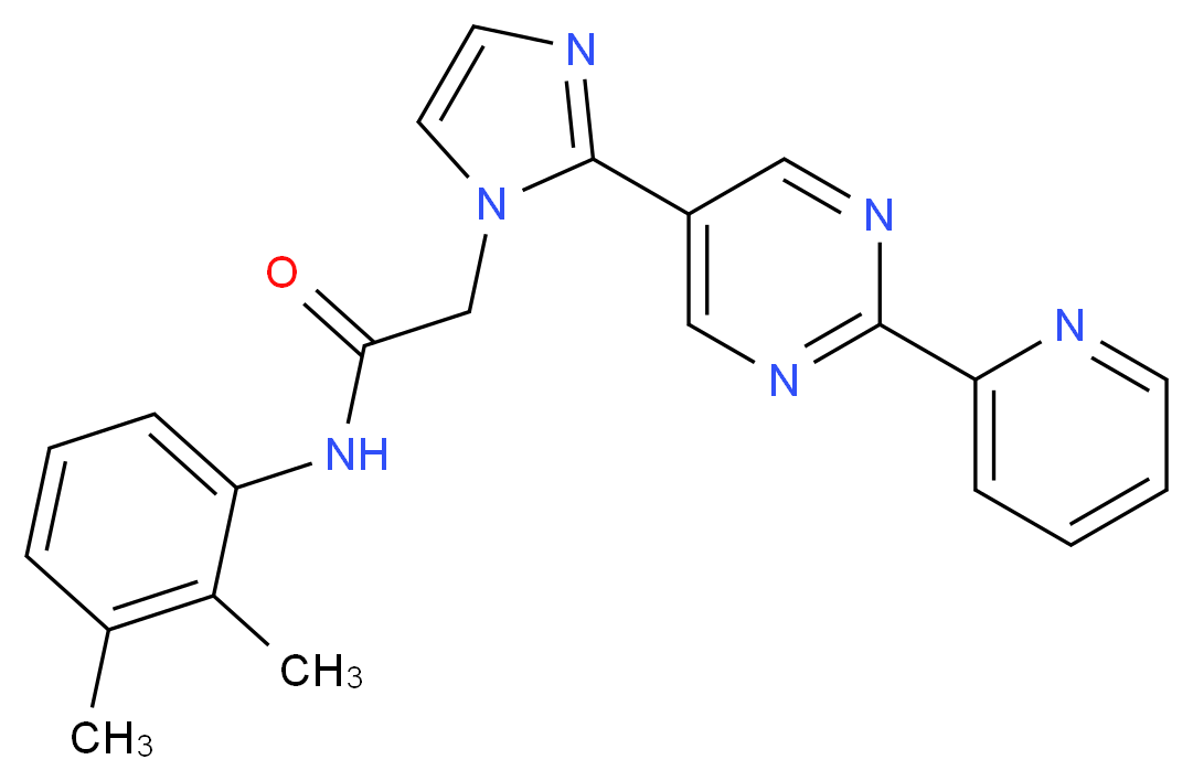 N-(2,3-dimethylphenyl)-2-[2-(2-pyridin-2-ylpyrimidin-5-yl)-1H-imidazol-1-yl]acetamide_Molecular_structure_CAS_)