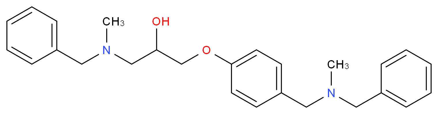 1-[benzyl(methyl)amino]-3-(4-{[benzyl(methyl)amino]methyl}phenoxy)-2-propanol_Molecular_structure_CAS_)