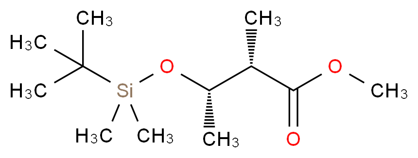 (R,S)-3-[(Tert-butyldimethylsilyl)oxy]-2-methyl-butanoic Acid Methyl Ester_Molecular_structure_CAS_155897-72-6)