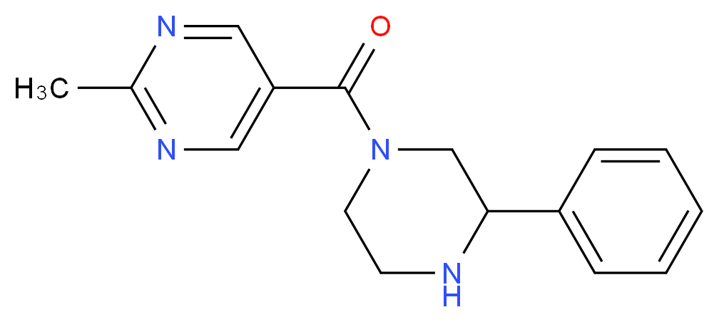 2-methyl-5-[(3-phenylpiperazin-1-yl)carbonyl]pyrimidine_Molecular_structure_CAS_)