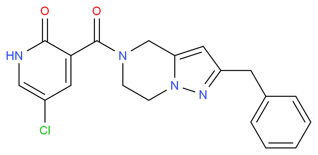 3-[(2-benzyl-6,7-dihydropyrazolo[1,5-a]pyrazin-5(4H)-yl)carbonyl]-5-chloropyridin-2(1H)-one_Molecular_structure_CAS_)