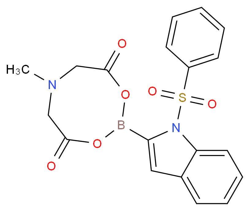 1-(Phenylsulfonyl)-2-indolylboronic acid MIDA ester_Molecular_structure_CAS_1158984-95-2)