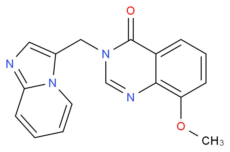 3-(imidazo[1,2-a]pyridin-3-ylmethyl)-8-methoxyquinazolin-4(3H)-one_Molecular_structure_CAS_)