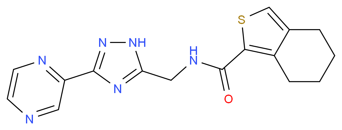N-[(3-pyrazin-2-yl-1H-1,2,4-triazol-5-yl)methyl]-4,5,6,7-tetrahydro-2-benzothiophene-1-carboxamide_Molecular_structure_CAS_)