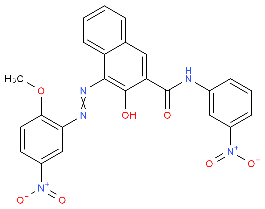3-hydroxy-4-((2-methoxy-5-nitrophenyl)azo)-n-(3-nitrophenyl)Naphthalene-2-carboxamide_Molecular_structure_CAS_6471-49-4)