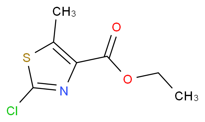 2-Chloro-5-methylthiazole-4-carboxylic acid ethyl ester_Molecular_structure_CAS_907545-27-1)