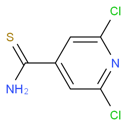 2,6-dichloropyridine-4-carbothioamide_Molecular_structure_CAS_175204-46-3)