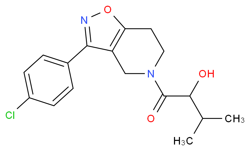 1-[3-(4-chlorophenyl)-6,7-dihydroisoxazolo[4,5-c]pyridin-5(4H)-yl]-3-methyl-1-oxobutan-2-ol_Molecular_structure_CAS_)