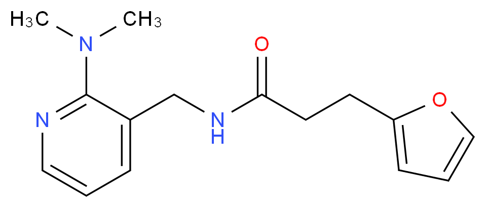 N-{[2-(dimethylamino)-3-pyridinyl]methyl}-3-(2-furyl)propanamide_Molecular_structure_CAS_)