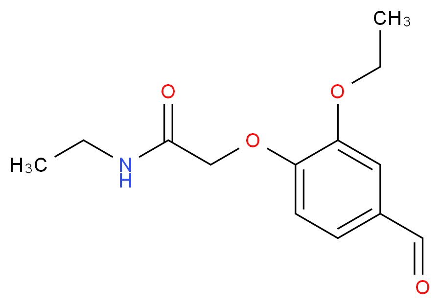 2-(2-ethoxy-4-formylphenoxy)-N-ethylacetamide_Molecular_structure_CAS_)