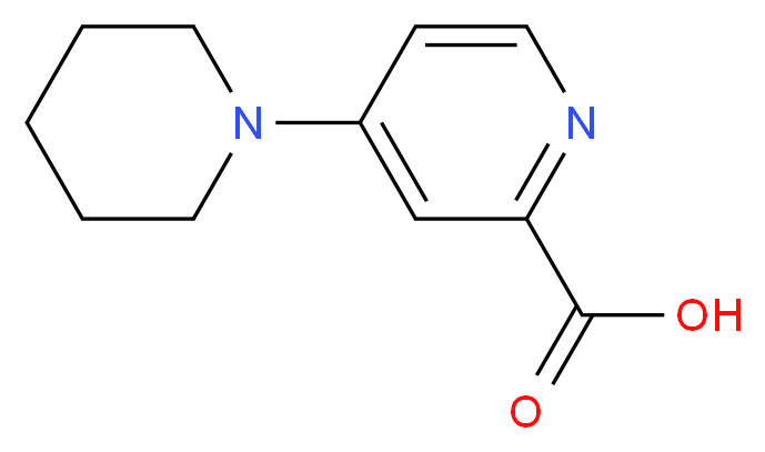 4-Piperidin-1-ylpyridine-2-carboxylic acid 97%_Molecular_structure_CAS_)