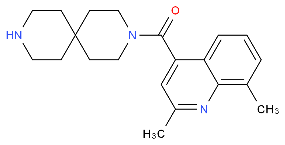 3-[(2,8-dimethylquinolin-4-yl)carbonyl]-3,9-diazaspiro[5.5]undecane_Molecular_structure_CAS_)