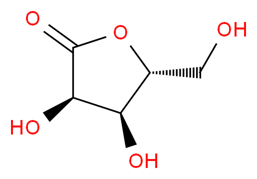 (3R,4S,5R)-3,4-dihydroxy-5-(hydroxymethyl)dihydrofuran-2(3H)-one_Molecular_structure_CAS_)