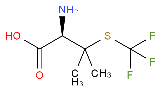 (2R)-2-amino-3-methyl-3-[(trifluoromethyl)thio]butanoic acid_Molecular_structure_CAS_)