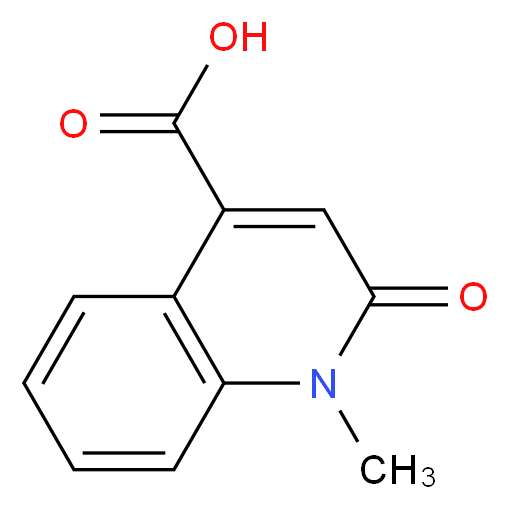 1-Methyl-2-oxo-1,2-dihydro-quinoline-4-carboxylic acid_Molecular_structure_CAS_)