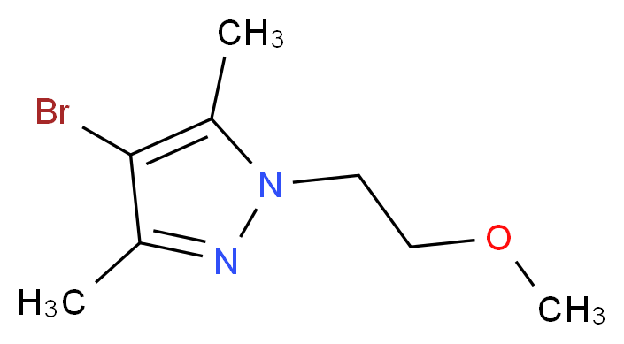 4-bromo-1-(2-methoxyethyl)-3,5-dimethyl-1H-pyrazole_Molecular_structure_CAS_)