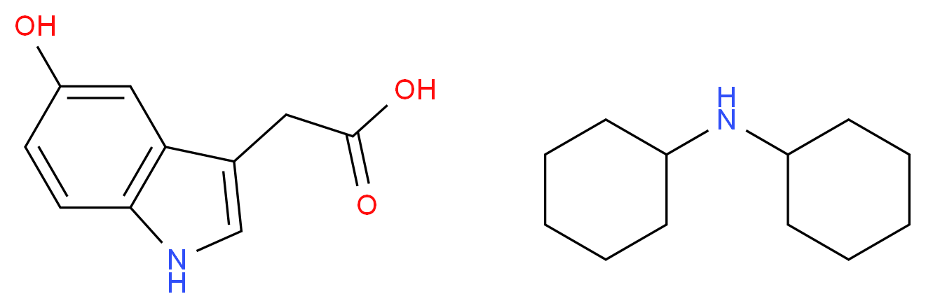 5-Hydroxyindole-3-acetic acid (dicyclohexylammonium) salt_Molecular_structure_CAS_66866-39-5)