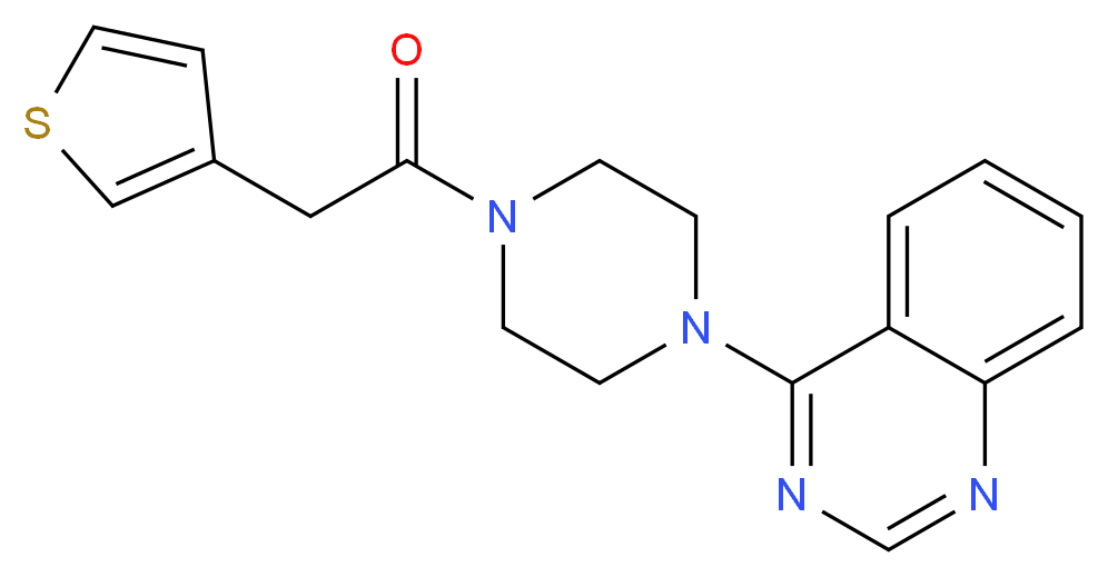 4-[4-(3-thienylacetyl)-1-piperazinyl]quinazoline_Molecular_structure_CAS_)