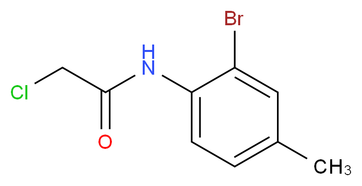 N-(2-Bromo-4-methylphenyl)-2-chloroacetamide_Molecular_structure_CAS_)