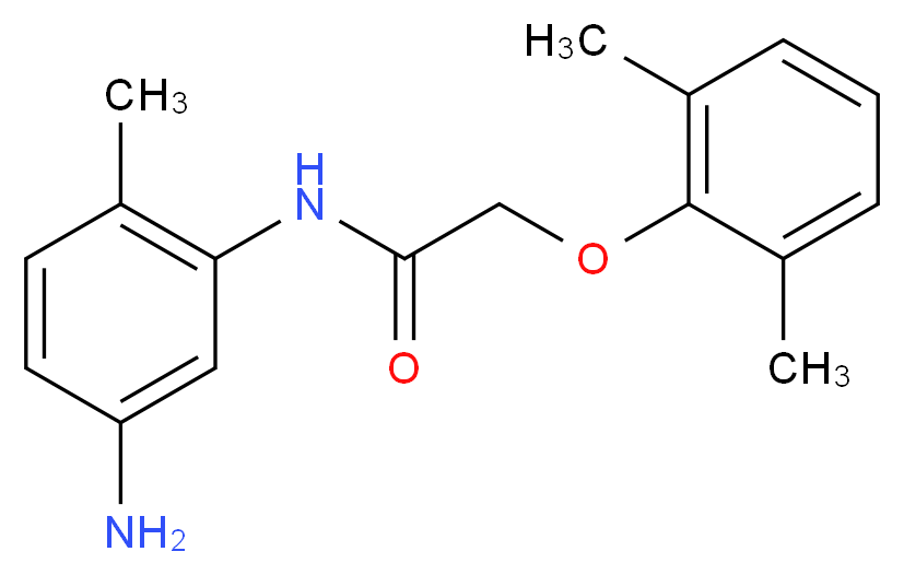 N-(5-Amino-2-methylphenyl)-2-(2,6-dimethylphenoxy) acetamide_Molecular_structure_CAS_)