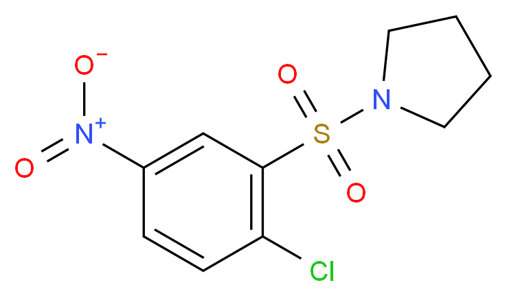 1-(2-Chloro-5-nitro-benzenesulfonyl)-pyrrolidine_Molecular_structure_CAS_)