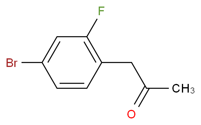 1-(4-bromo-2-fluorophenyl)propan-2-one_Molecular_structure_CAS_)