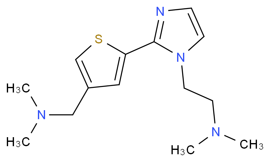 2-(2-{4-[(dimethylamino)methyl]-2-thienyl}-1H-imidazol-1-yl)-N,N-dimethylethanamine_Molecular_structure_CAS_)