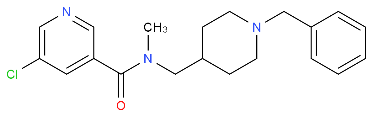 N-[(1-benzyl-4-piperidinyl)methyl]-5-chloro-N-methylnicotinamide_Molecular_structure_CAS_)