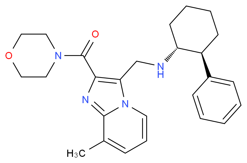 (1R*,2S*)-N-{[8-methyl-2-(4-morpholinylcarbonyl)imidazo[1,2-a]pyridin-3-yl]methyl}-2-phenylcyclohexanamine_Molecular_structure_CAS_)