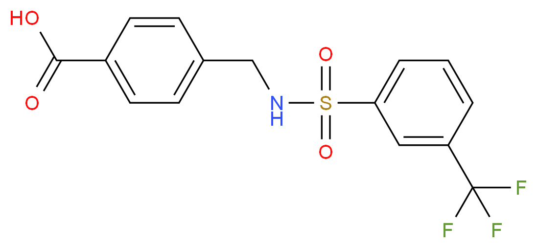 4-[3-(Trifluoromethyl)phenylsulfonylaminomethyl]benzoic acid_Molecular_structure_CAS_690645-93-3)