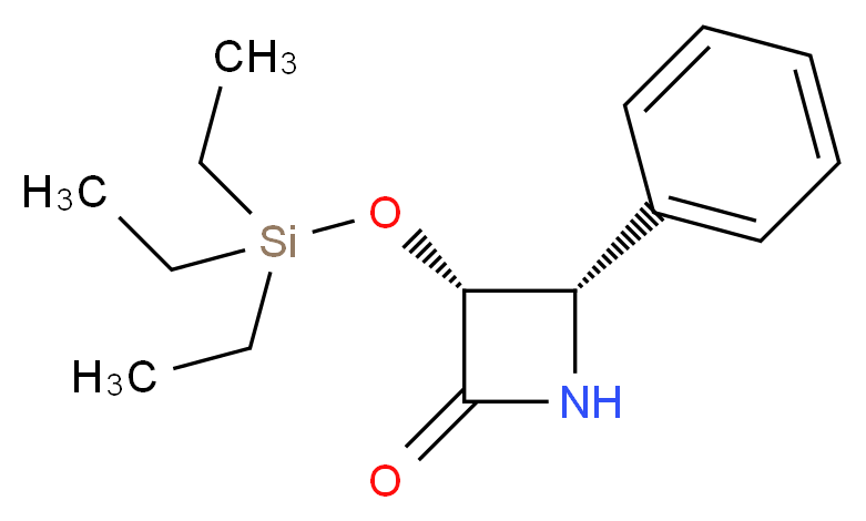 (3R,4S)-3-[(Triethylsilyl)oxy]-4-phenyl-2-azetidinone_Molecular_structure_CAS_149140-54-5)