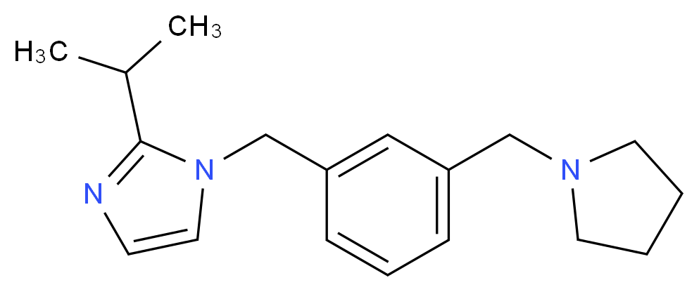 2-isopropyl-1-[3-(pyrrolidin-1-ylmethyl)benzyl]-1H-imidazole_Molecular_structure_CAS_)