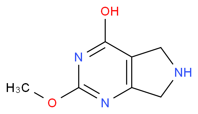 2-Methoxy-6,7-dihydro-5H-pyrrolo-[3,4-d]pyrimidin-4-ol_Molecular_structure_CAS_)