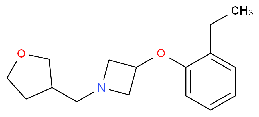 3-(2-ethylphenoxy)-1-(tetrahydrofuran-3-ylmethyl)azetidine_Molecular_structure_CAS_)