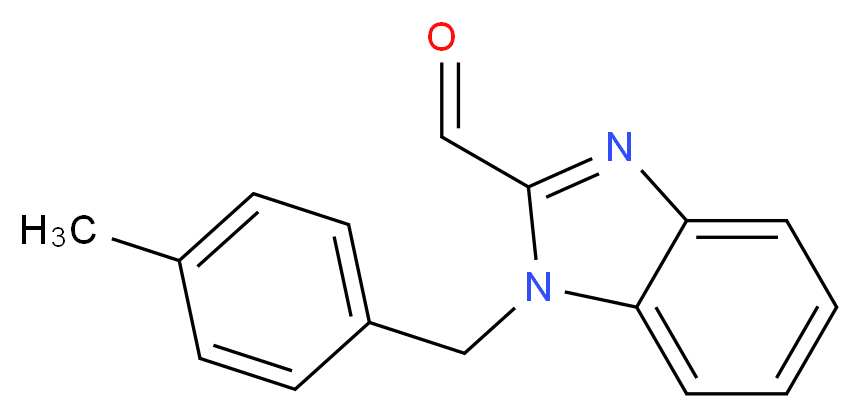 1-(4-methylbenzyl)-1H-benzimidazole-2-carbaldehyde_Molecular_structure_CAS_537010-30-3)