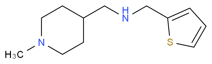 [(1-Methylpiperidin-4-yl)-N-(2-thienylmethyl)]methanamine_Molecular_structure_CAS_)