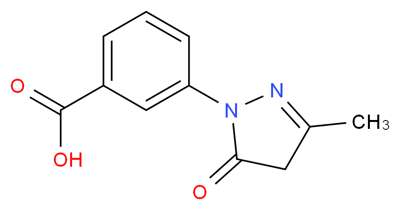 3-(3-Methyl-5-oxo-4,5-dihydro-pyrazol-1-yl)-benzoic acid_Molecular_structure_CAS_60297-63-4)